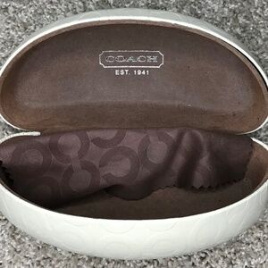 Coach Sunglass/ Eyeglass Off White Hard Case